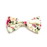 Cream Rose Floral Pre-Tie Bow Tie